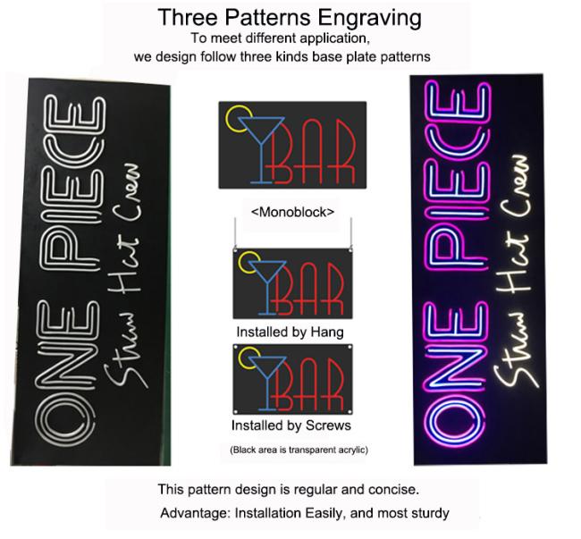 patter of led neon signs