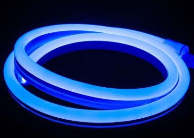 China Luzes de tira de néon macias 10W/M impermeáveis de néon conduzidas azuis da luz 14mm*26mm da corda do diodo emissor de luz do cabo flexível da luz do tubo de néon à venda