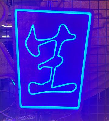 China Kanji neon sign neon signs for office blue neon sign neon text sign for sale