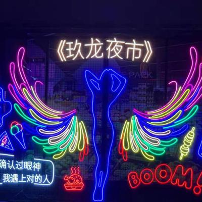 China Custom Neon Signs Custom Neon Design Acrylic Silicone Material 12V DC Easy Instllation for sale