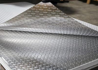 China Shiny Bright Finish Aluminum Sheet , 3003 5 Bar Tread Aluminum Plate for sale