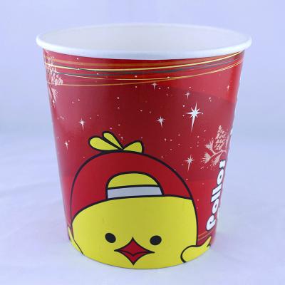 China Disposable Popcorn Paper Bucket for sale