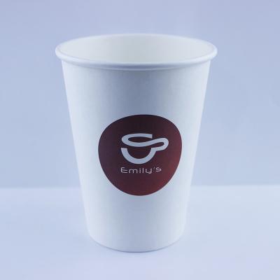 China Hot Drinking Paper Cup PLA Lined Kraft Biodegradable Single Wall for sale
