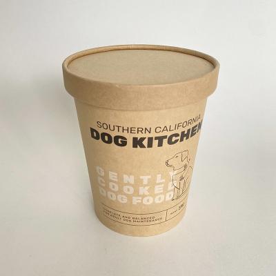 China Disposable Hot Soup Paper Cup With Lid 32oz 960ml Kraft Packaging Containers for sale