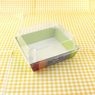 China Biodegradable Bakery Packaging Box Bread Cake Kraft Paper Food Container for sale