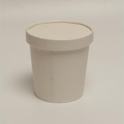 China Recyclable Printable Compostable Soup Cup , Microwave Safe 16 Oz Paper Soup Cups for sale