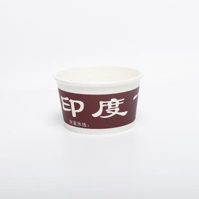 China Packaging Box Paper Bowl custom printing LOGO LOGO one-time thickening PE film take-out brand custom for sale