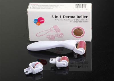 China 3 in 1 derma rollers kits with 180/600/1200 needles for sale