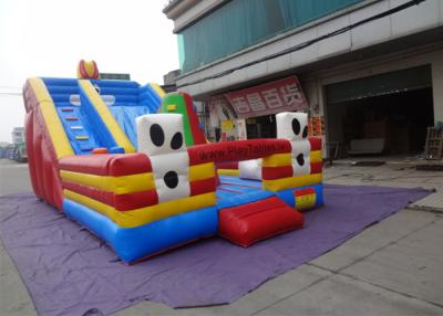 China 0.55mm PVC Tarpaulin Rabbit Inflatable Slide Commercial Fire Retardant for sale