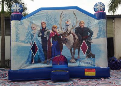China Large Frozen Princess Happy Hop Inflatable Bounce House Inside Slide for sale
