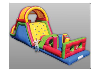 China Giant Inflatable Outdoor Play Equipment , Tunnel Obstacle Course For Amusement Park for sale