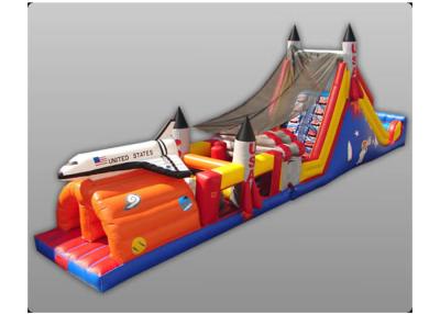 China Exciting Hand Painting Rock Inflatable Obstacle Course Sports Recreation City for sale