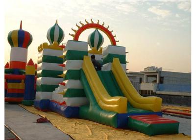 China High Durability Inflatable Obstacle Course With Slide / Tunnel / Bouncer for sale