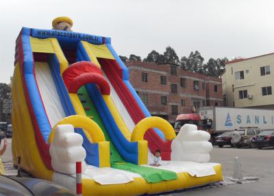 China Corrediça de água durável para crianças, corrediça inflável gigante de encerado do PVC para o negócio alugado à venda