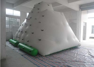 China Funny Large Inflatable Water Toys , 0.55 - 0.9mm PVC Tarpaulin Inflatable Iceberg With Manual / Blower for sale