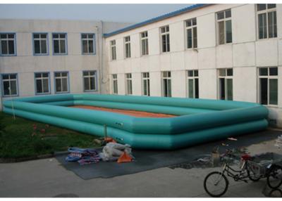 China 12m * 6m Commercial Square Inflatable Water Pool For Rental / Zorb Ball for sale