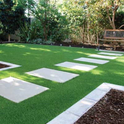 China 35mm Natural Looking Artificial Grass Turf High Density In Backyard for sale