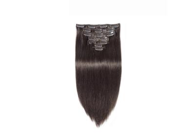 China A cor #2 pode ser grampo macio liso de seda de Restyled na extensão do cabelo de Europa da extensão do cabelo para o cabeleireiro 18