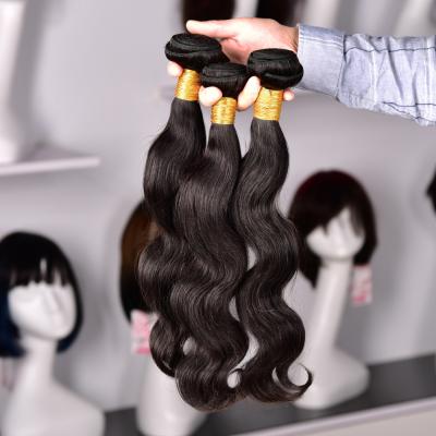 China O cabelo humano da onda brasileira humana do corpo do cabelo do Virgin empacota a extensão peruana do cabelo à venda
