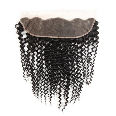China Kinky Curly Brazilian Body Wave Lace Closure Unprocessed Human Hair for sale