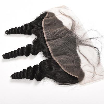 China 100% Pure Virgin Lace Frontal Closure With Bundles 13X4 Inch Free Part for sale