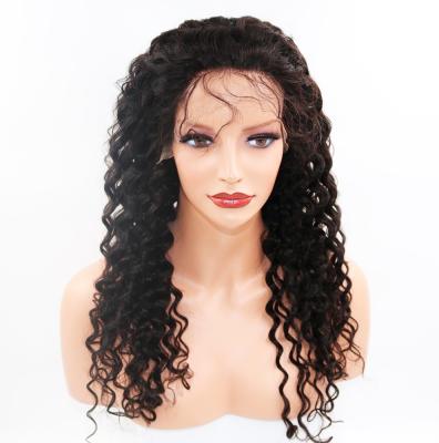 China 100% Real Glueless Full Lace Wigs Full Density Natural Color #1B for sale