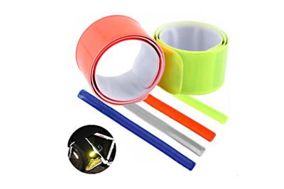 China Top Grade PVC Reflective Slap Bands Glow In The Dark Featuring Long Lifetime for sale