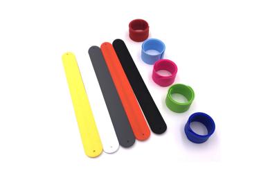 China Colorful Silicone Slap Wristband Eco Friendly Premium Materials European Standard for sale