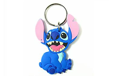 China Beautiful Christmas PVC Rubber Keychain Top Grade Materials Fade Resistant for sale