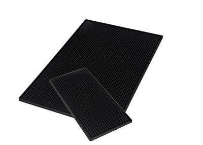 China Black Color Bar Counter Rubber Mats Freely Offered Design No Harm To Human for sale