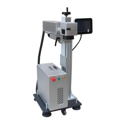 China máquina da marcação do laser da mosca do CO2 de 20W 30w 50w para o plástico à venda