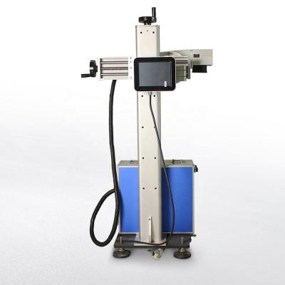 China Industrial 20W 30W 50W Flying Fiber Laser Marking Machine for sale