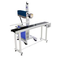 China Fast Speed Non Metal Materials CO2 Fly Laser Marking Machine for sale