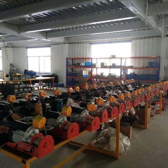 Mini Portable Electric Wire Rope Hoist - Front View
