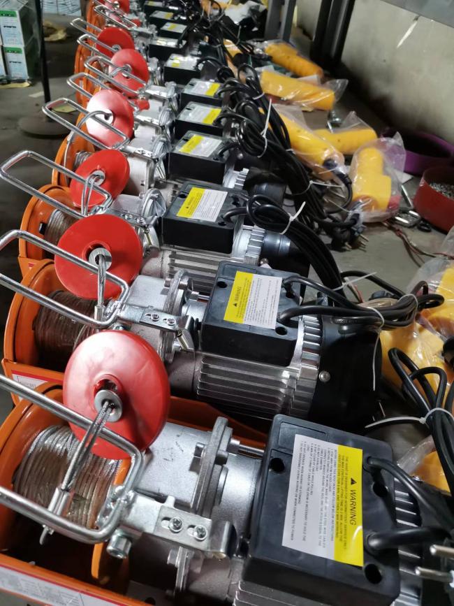 Mini Portable Electric Wire Rope Hoist - Side View