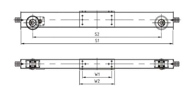 Single Girder End Carriage Technical Specifications Table