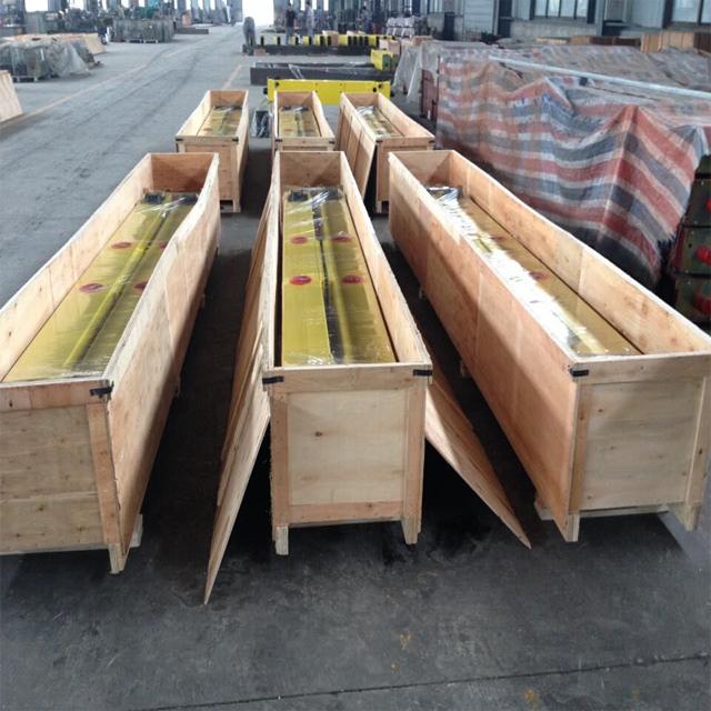 Industrial overhead crane end carriage installation