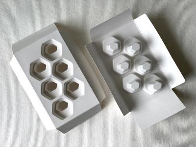 中国 RoHSの熱成形ペーパー皿は再生利用できるパルプの包装を形成した 販売のため