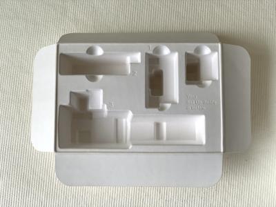China Bagasse Thermoformed Molded Pulp Living Hinge Customized Rigid Smooth for sale