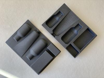 China Custom Pantone Wet Press Molded Pulp 0.8mm Cosmetic Packaging Insert for sale