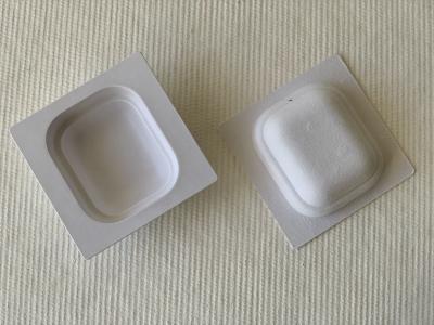 China ThinWalled Biodegradable Pulp Tray Wet Press Smooth Both Side for sale