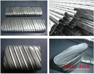 China Flat Duct Post Tensioning Duct Machine Concrete Corrugated Oval Duct for sale