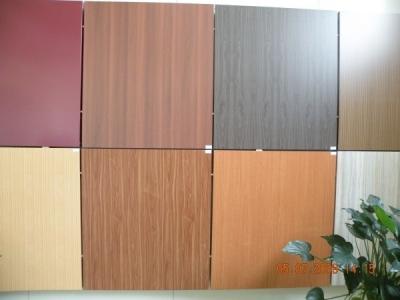 China 0.3mm Wooden Aluminium Composite Panel Sheet For Decoration Curtainwall 1220*2440 for sale