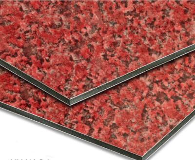 China High Scratch Resistance Marble Aluminum Composite Panel Weather Resistance 5.5kg/M2 for sale
