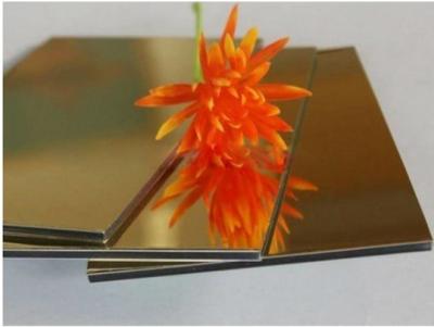 China Anti Bacterial Fireproofing Acp Mirror Sheet For External Wall for sale