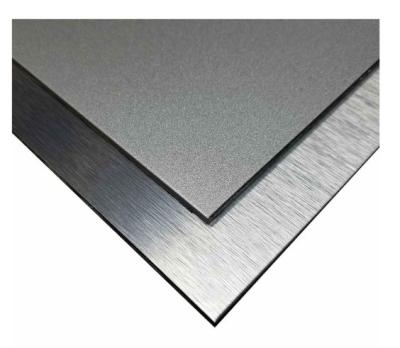 China ACP Gold Silver Brushed Aluminum Composite Panel Fireproof PE Coating for sale