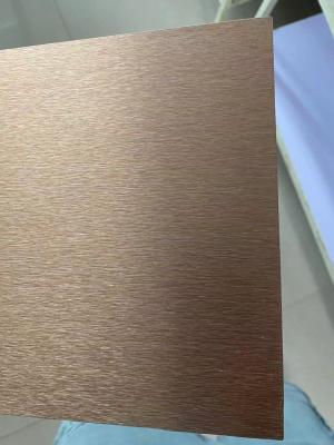 China Aluco Bond Aluminum Composite Panel With Steel Brushed Gold Brushed All Brushed Colors for sale