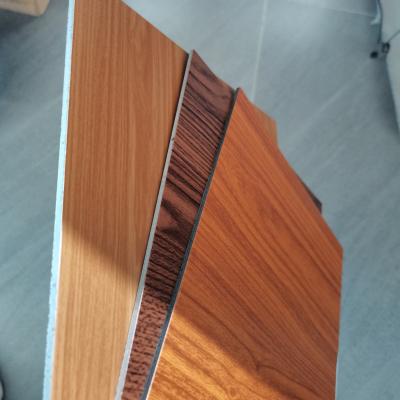 China 8mm Thickness Wooden Aluminum Composite Panel For Curtain Wall for sale