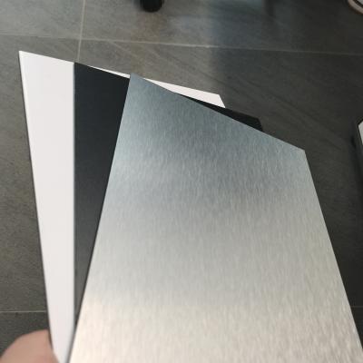 China Partition PE Aluminum Composite Panel Flash Silver ACP Sheets For Interior Decoration for sale