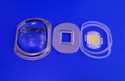 China Lente óptica de cristal de la luz de calle del LED para el poder más elevado de la MAZORCA llevado en venta